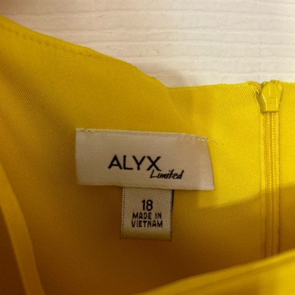 Alyx Limited Bright Yellow Dress size 18 - Picture 6 of 7